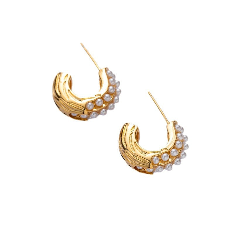 ZJX-169 Pearl Bali – Elegant Korean Style Earrings, Stylish Fashion Jewellery for Women