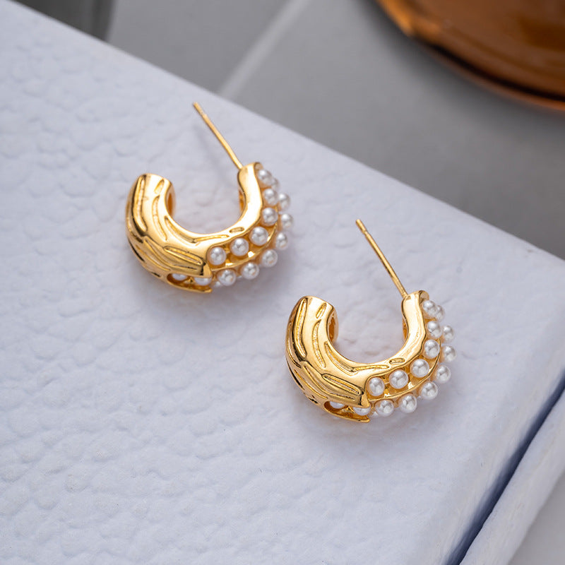ZJX-169 Pearl Bali – Elegant Korean Style Earrings, Stylish Fashion Jewellery for Women